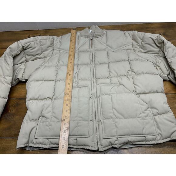 Vintage Walls Blizzard Pruf Puffer Jacket Mens Size XL Full Zip Tan - Picture 6 of 14